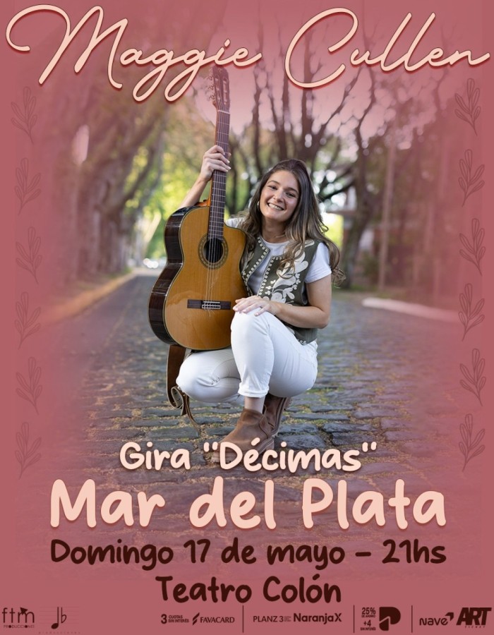 Maggie Cullen se presenta este domingo en Mar del Plata y quedan pocas localidades