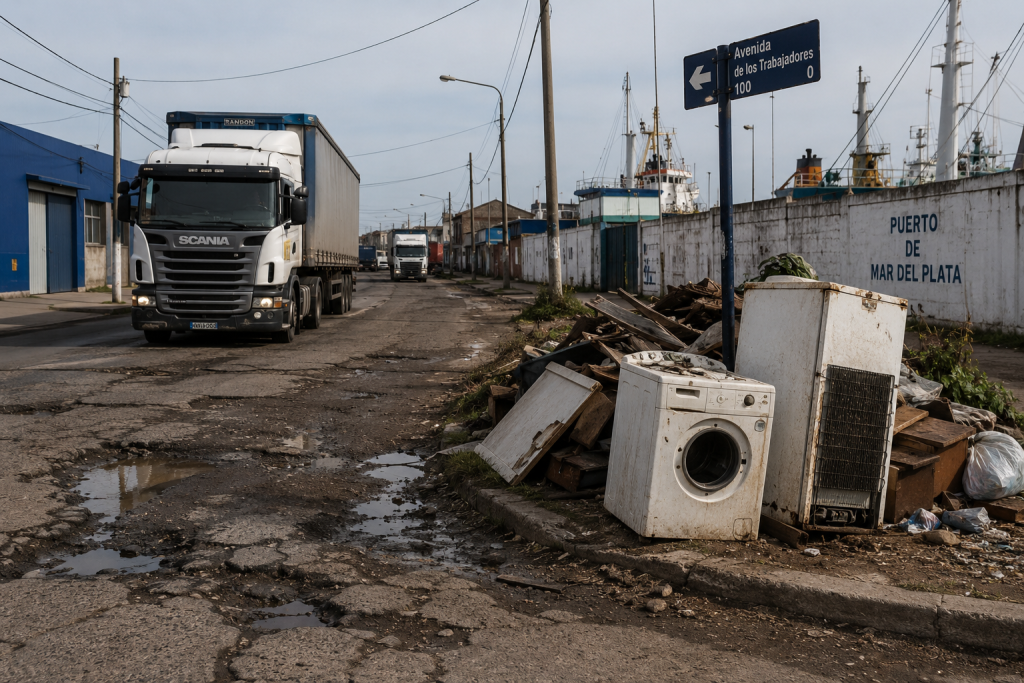 Calles deterioradas y microbasurales: dos problemas que siguen golpeando al barrio del Puerto de Mar del Plata y alrededores