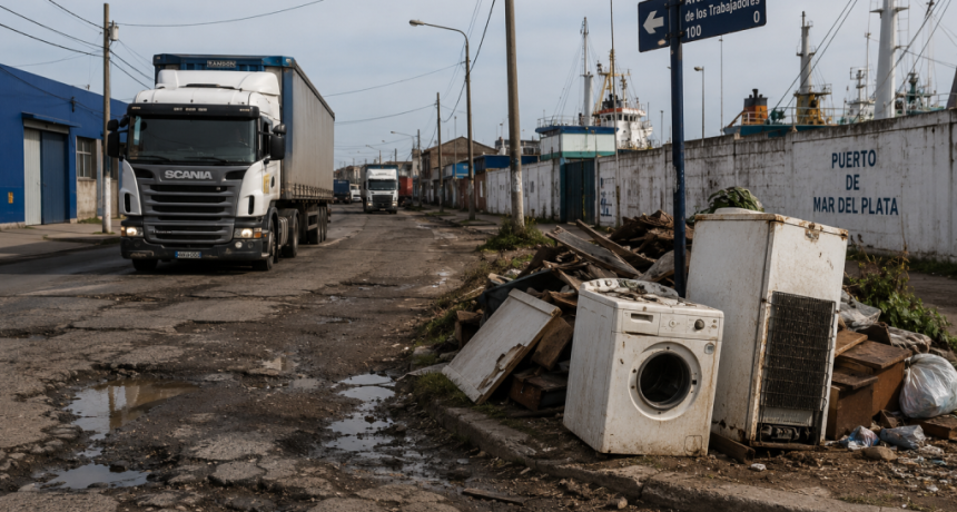 Calles deterioradas y microbasurales: dos problemas que siguen golpeando al barrio del Puerto de Mar del Plata y alrededores