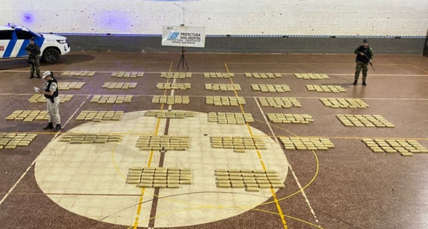 Prefectura secuestró más de 600 kilos de marihuana en Misiones